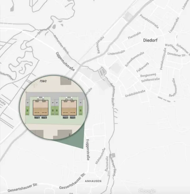 Lageplan Diedorf Anhausen
